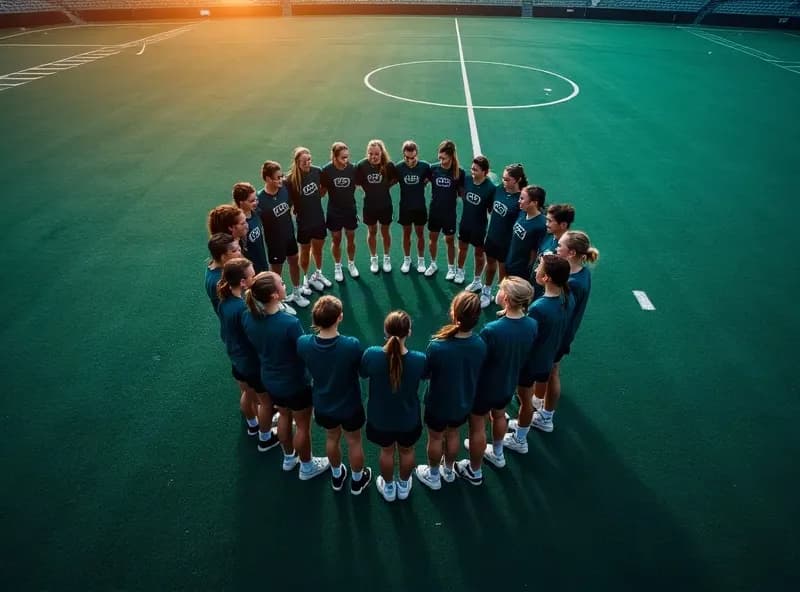 Huddle vor dem vierten Viertel